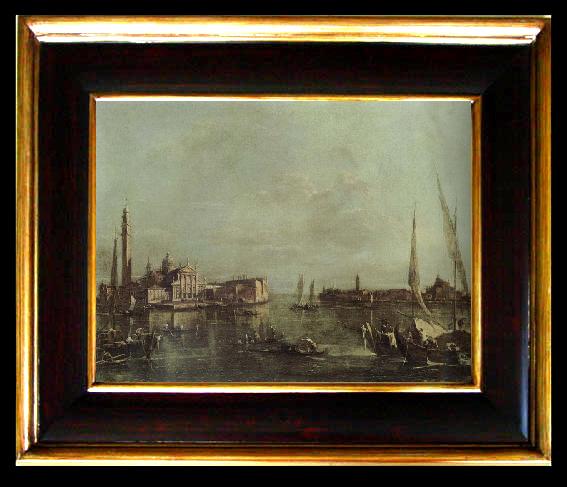 framed  Francesco Guardi St.Mark-s Basin with San Giorgio Maggiore and the Giudecca, Ta091-2